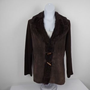 Nygard Collection Women's Rabbit & Suede Jacket